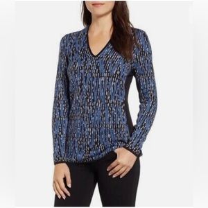 NIC+ZOE Heavenly Split Blue Sweater